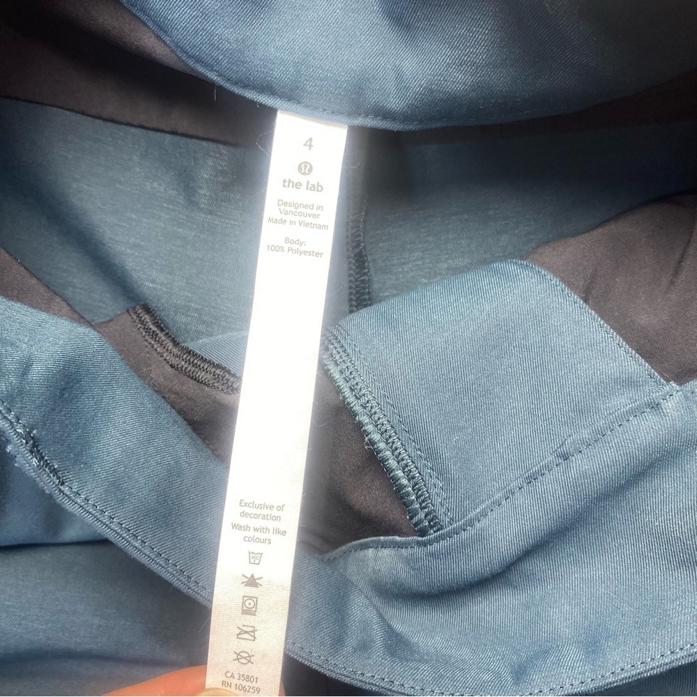 Lululemon The Lab Straight Leg Pants Size 4 Dark Teal Trousers - Picture 9 of 11